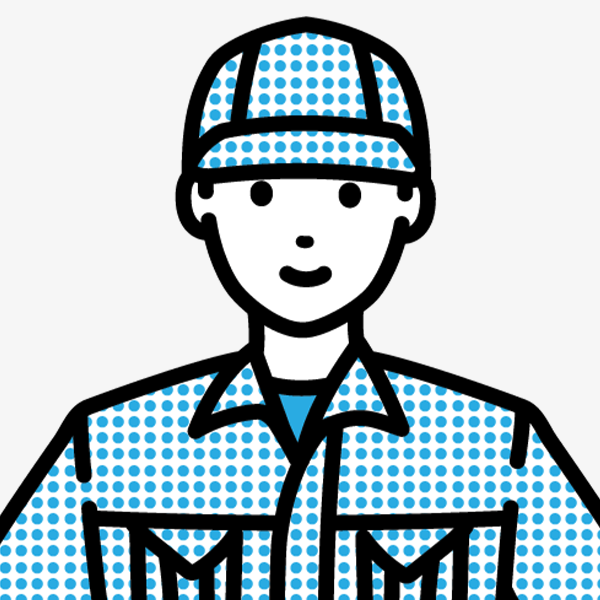 男性社員のシルエット